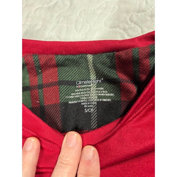 Cuddl Duds Climate Right Red Long Sleeve Insulated Shirt size small - Picture 3 of 6